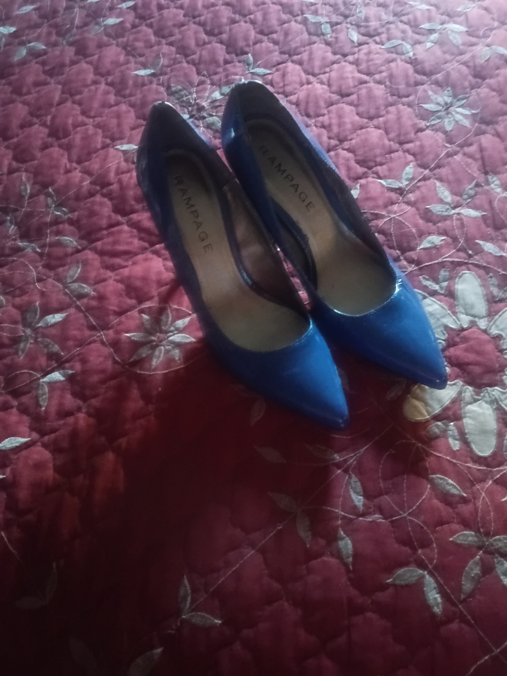 Rampage Women's Blue Pointed Toe Pumps